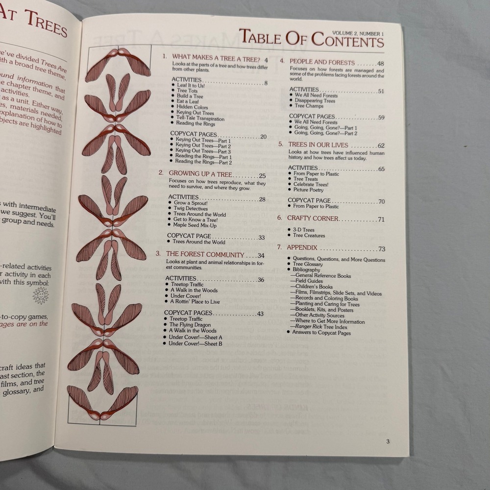 Ranger Rick NatureScope Trees Are Terrific Vintage Education Guide Vol 2 No 1 - Picture 2 of 7